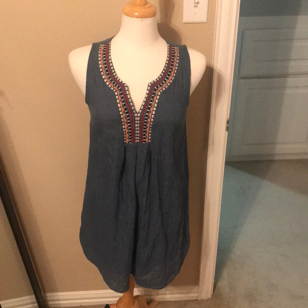 Blue Flowy Dress